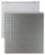 Ready-Made 25mm Aluminium Venetian Blinds Silver & White-1800 x 1600