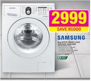 Samsung 6kg White Front Load Washing Machine WF1600W5V XFA