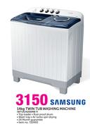 Samsung 14kg Twin Tub Washing Machine WT14J4200MB F