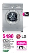 LG 8kg Direct Drive Front Load Washing Machine MET F12B8TDP5