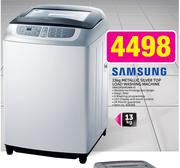 Samsung 13kg Metallic Silver Top Load Washing Machine WA13F5S4UWA F