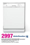 Kelvinator 12 Place White Dishwasher KD12WW1