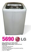 LG 16kg Metallic Top Load Washing Machine T1603TEFTS AF
