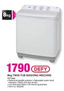 Defy 8kg Twin Tub Washing Machine DTT166