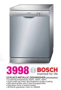 Bosch 12 Place Metallic Dishwasher SMS40E08ZA
