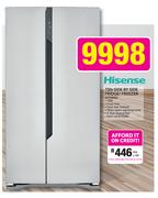 Hisense 730Ltr Side By Side Fridge/Freezer H730SS