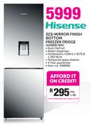 Hisense 323Ltr Mirror Finish Bottom Freezer Fridge 420BMI WD