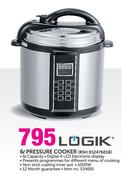 Logik 6Ltr Pressure Cooker RSH 012476018