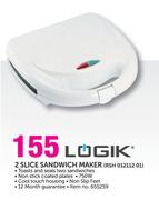 Logik 2 Slice Sandwich Maker RSH 012112 01