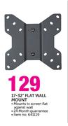 17-32" Flat Wall Mount