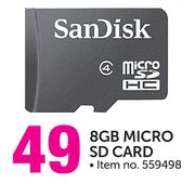 SanDisk 8GB Micro SD Card