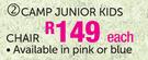 Camp Master Junior Kids Chair-Each