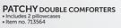 Patchy Double Comforters-Per Set