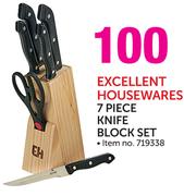 Excellent Housewares 7 Piece Knife Block Set