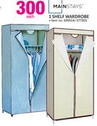 Mainstays 1 Shelf Wardrobe-Each