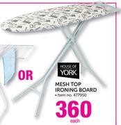 House Of York Mesh Top Ironing Board-Each