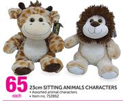 23Cm Sitting Animals Characters-Each