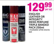 English Leather Or Integrity Mens Perfume Triple Banded Pack-250ml Per Set