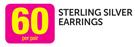 4mm Sterling Silver Earrings-Per Pair