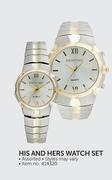 Digitime His and Hers Watch Set-Per Set