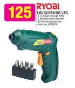 Ryobi 3.6V Screwdriver