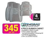 Stingray 4 Piece Rubber Carpet-Per Set