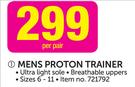Olympic Mens Proton Trainer-Per Pair