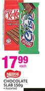 Nestle Chocolate Slab-150g Each