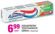 Aquafresh Toothpaste Assorted-100ml