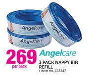 Angelcare 3 Pack Nappy Bin Refill-Per Pack