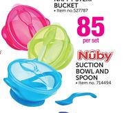 Nuby Suction Bowl And Spoon-Per Set