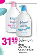 Johnson's Baby Aqueous Cream-500ml Each