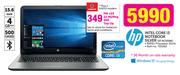 HP 15.6" Intel Core i3 Notebook Silver 15-AC101NI