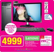 Lenovo 18.5" Intel Celeron Desktop Bundle H30