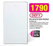 Defy 90Ltr White Bar Fridge B 4802 W
