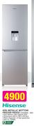 Hisense 420Ltr Metallic Bottom Freezer Fridge H420BME-WD