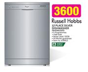 Russell Hobbs 12 Place Silver Dishwasher RHDW12DS