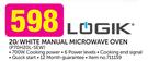 Logik 20Ltr White Manual Microwave Oven P70H20L-SEW