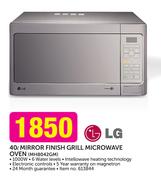 LG 40Ltr Mirror Finish Grill Microwave Oven MH8042GM