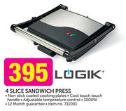 Logik 4 Slice Sandwich Press