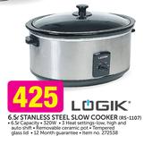 Logik 6.5Ltr Stainless Steel Slow Cooker RS-1107