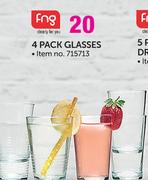 Fng 4 Pack Glasses