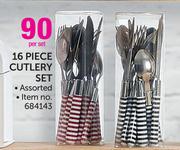 16 Piece Cutlery Set Assorted-Per Set