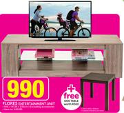 Flores Entertainment Unit + Free Side Table