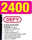 Defy 4 Solid plate Stove DSS514