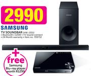 Samsung TV Soundbar HW-J355+ Free Blu-Ray Player