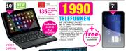 Telefunken 10" 3G Tablet Plus 7" WiFi Tablet Combo(TELC-101Q7W)-On My Meg 500 Top Up