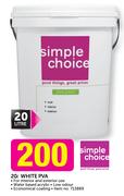 Simple Choice 20Ltr White PVA