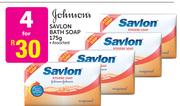 Johnsons Savlon Bath Soap Assorted-4 x 175g