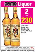 Captain Morgan Original Spiced Gold-2 x 750ml